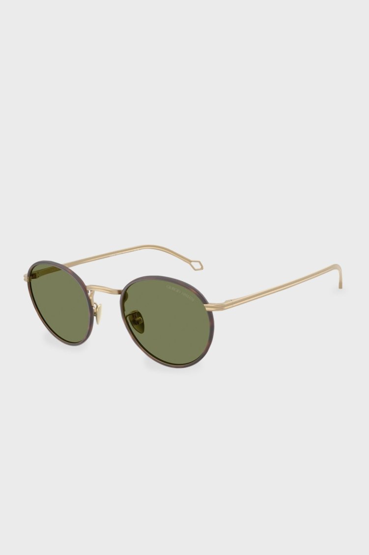 Giorgio Armani Güneş Erkek Gözlük 0AR6163J 30022A 49 Mat Soluk Altın-Yeşil - Giorgio Armani (1)