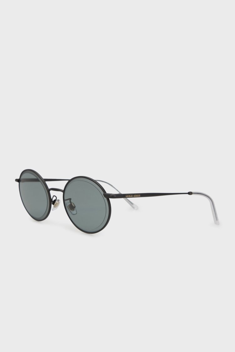 Giorgio Armani Oval Güneş Bayan Gözlük 0AR6170 33941 51 Mat Siyah-Gri - Giorgio Armani