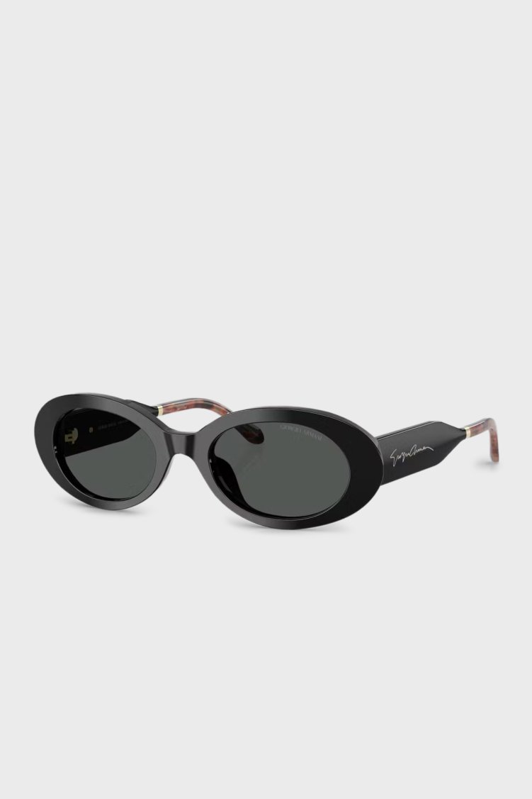 Giorgio Armani Oval Güneş Kadın Gözlük 0AR8234U 587587 52 SİYAH-KOYU GRİ - Giorgio Armani