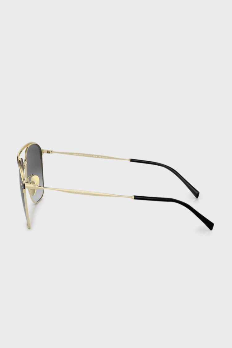 Giorgio Armani Polarize Oval Güneş Erkek Gözlük 0AR6154 3013T3 57 Soluk Altın-Gradyan Gri Polari - Giorgio Armani (1)