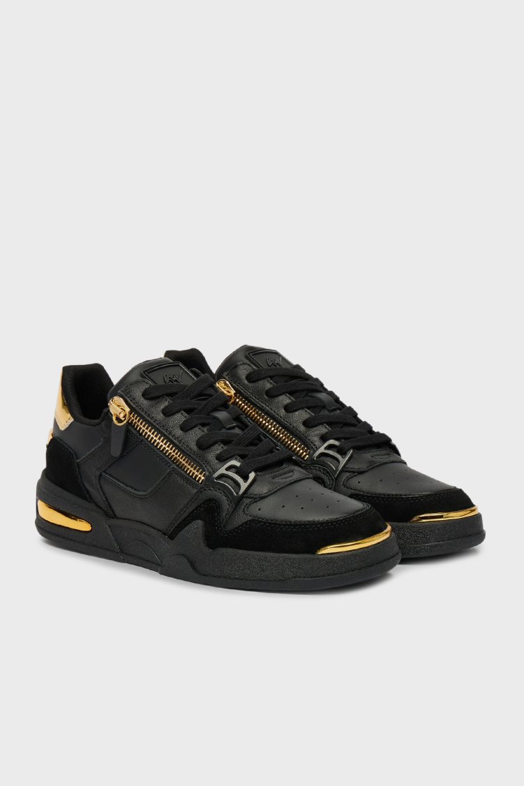 Giuseppe Zanotti Deri Fermuarlı Detaylı Sneaker Erkek Ayakkabı RU50015-001 SİYAH - Giuseppe Zanotti (1)