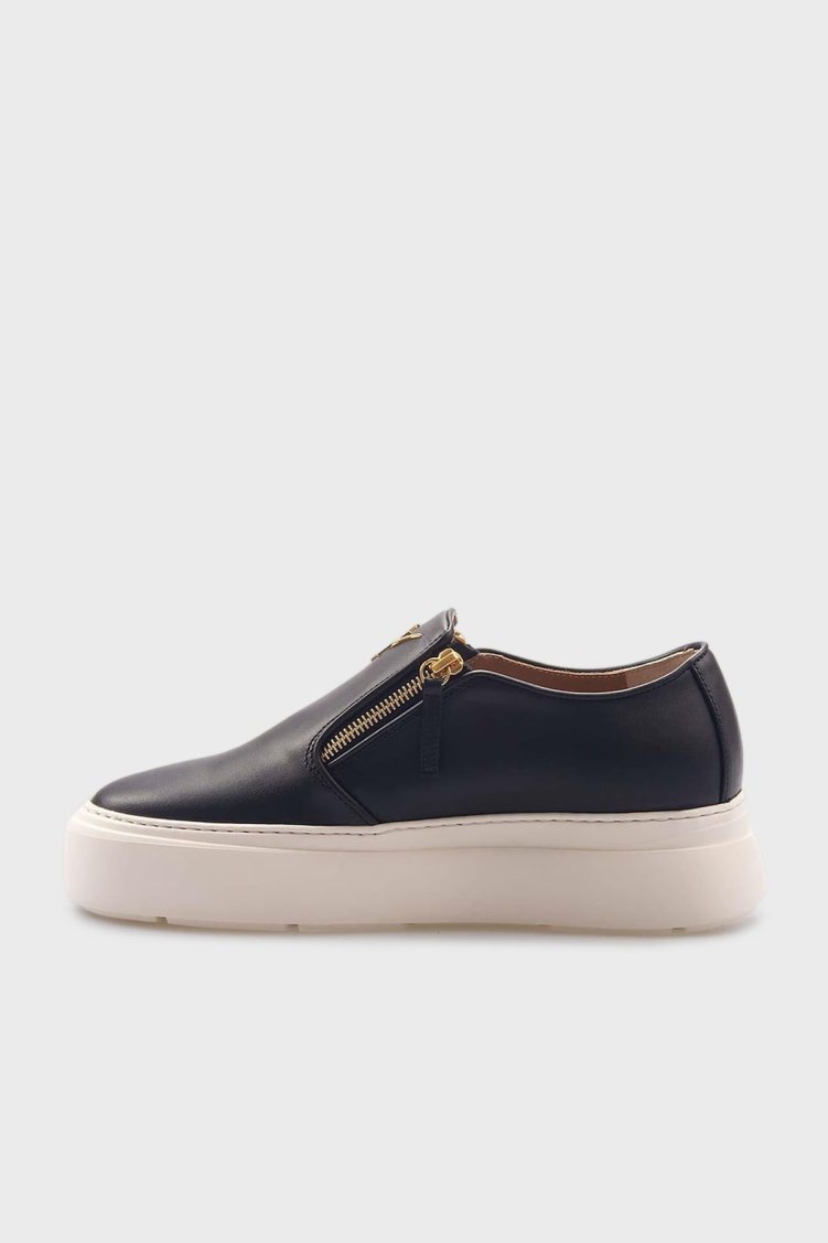Giuseppe Zanotti Deri Logolu Kalın Tabanlı Sneaker Erkek Ayakkabı EU40010-020 SİYAH - Giuseppe Zanotti (1)