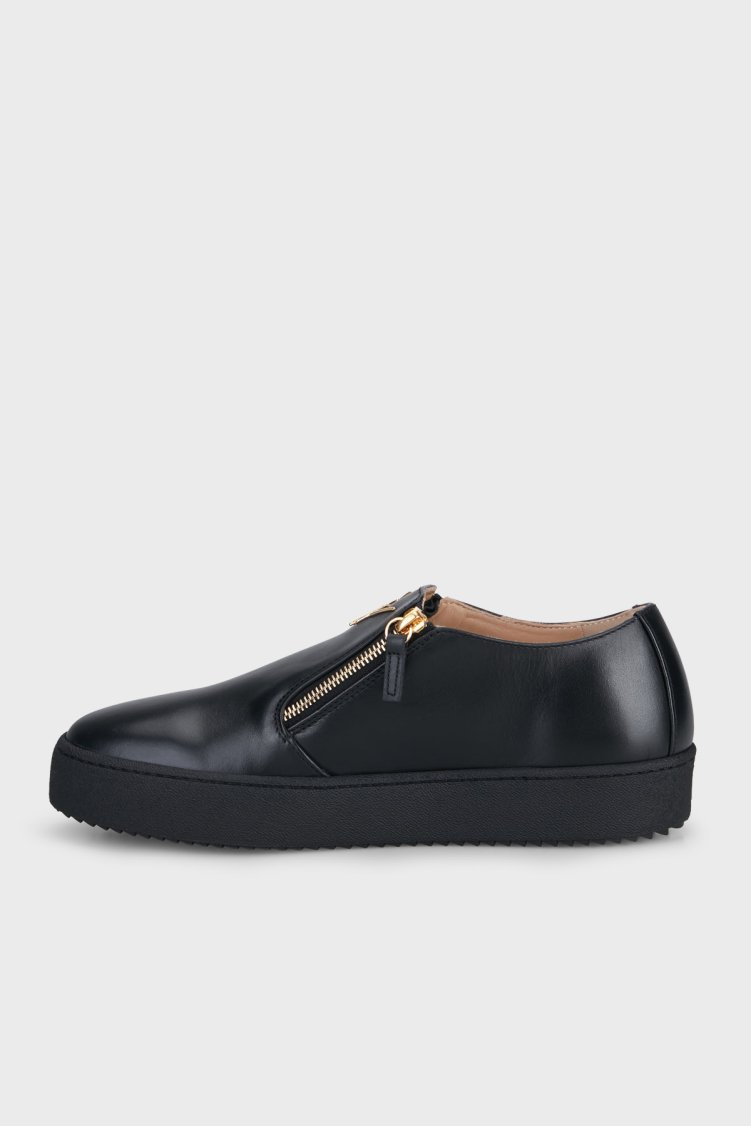 Giuseppe Zanotti Dermuar Detaylı Deri Sneaker Erkek Ayakkabı RM60020-003 Siyah - Giuseppe Zanotti (1)