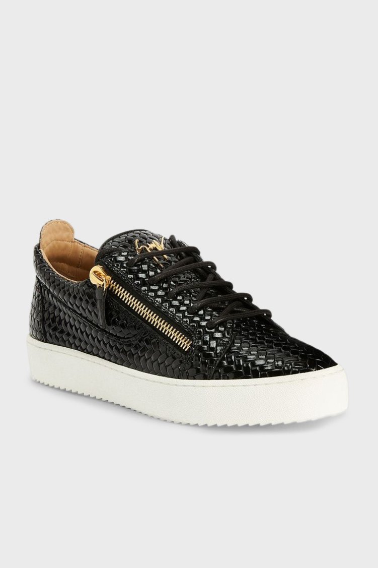 Giuseppe Zanotti Hakiki Deri Kalın Tabanlı Sneaker Erkek Ayakkabı RM50012-001 SİYAH - Giuseppe Zanotti (1)