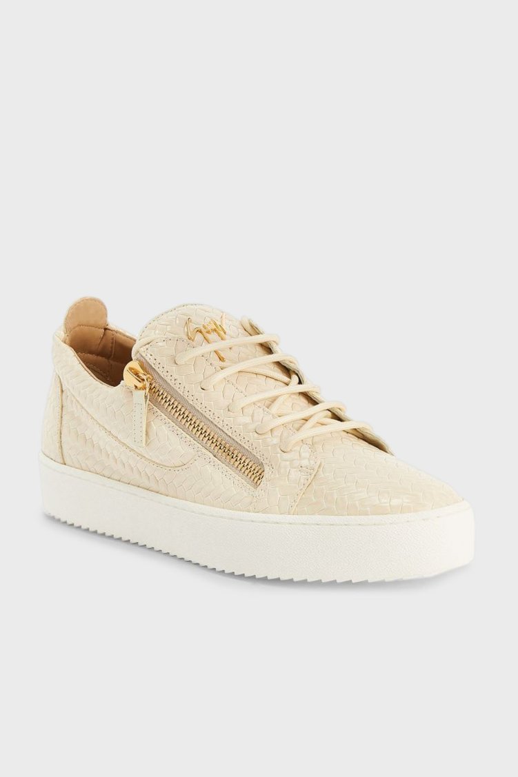 Giuseppe Zanotti Hakiki Deri Kalın Tabanlı Sneaker Erkek Ayakkabı RM50012-002 BEJ - Giuseppe Zanotti (1)