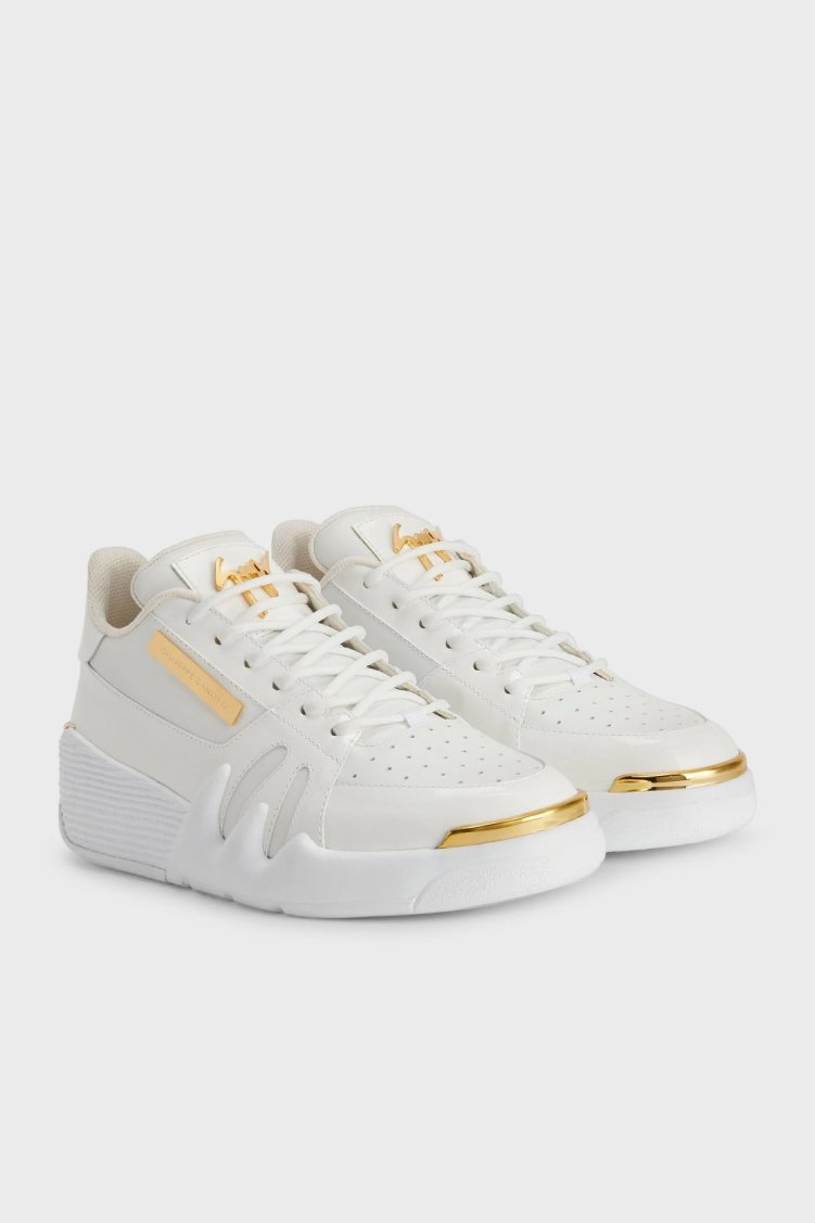 Giuseppe Zanotti Logolu Hakiki Deri Sneaker Erkek Ayakkabı RM40002-001 BEYAZ - Giuseppe Zanotti (1)