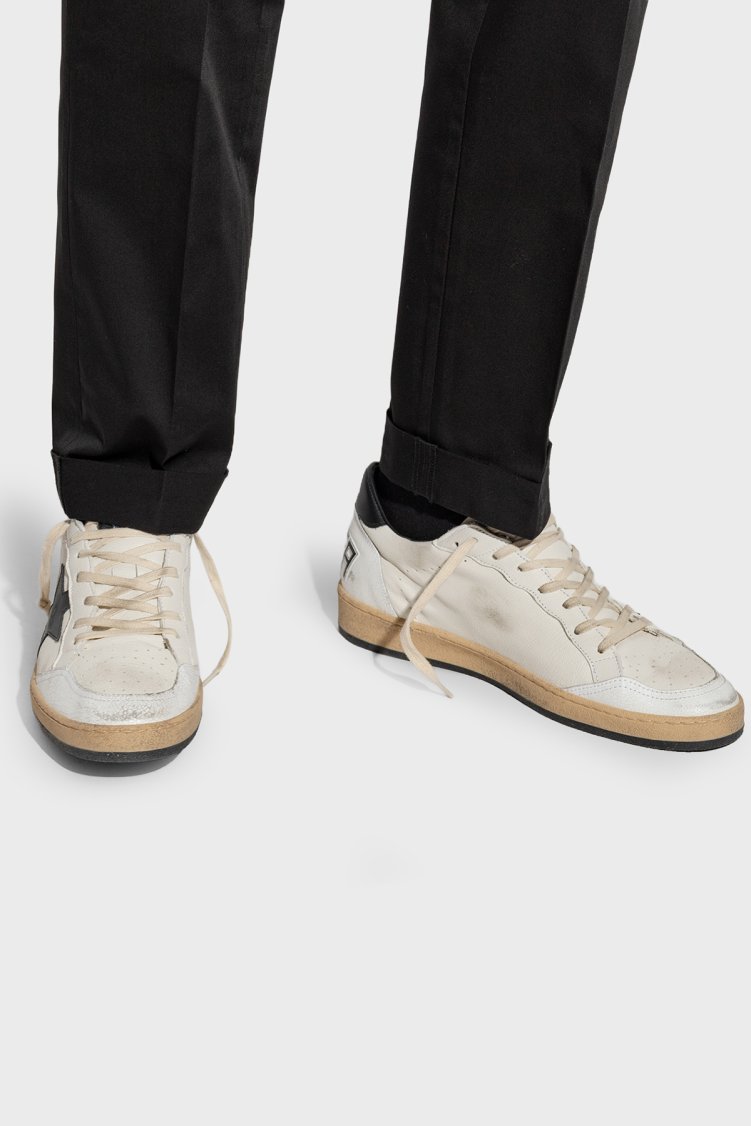 Golden Goose Deri Sneaker Erkek Ayakkabı GMF00117.F003771.10283 Beyaz-siyah - Golden Goose (1)