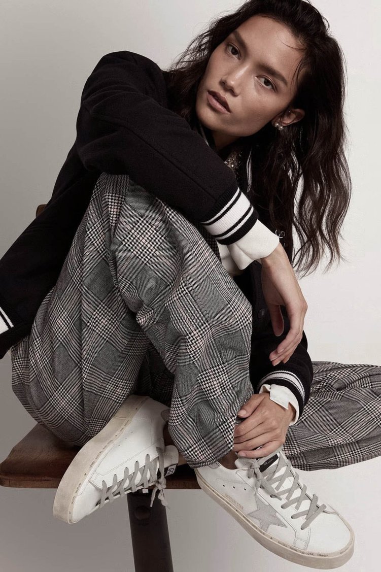 Golden Goose Hakiki Deri Sneaker Bayan Ayakkabı GWF00118.F000329.80185 BEYAZ - Golden Goose