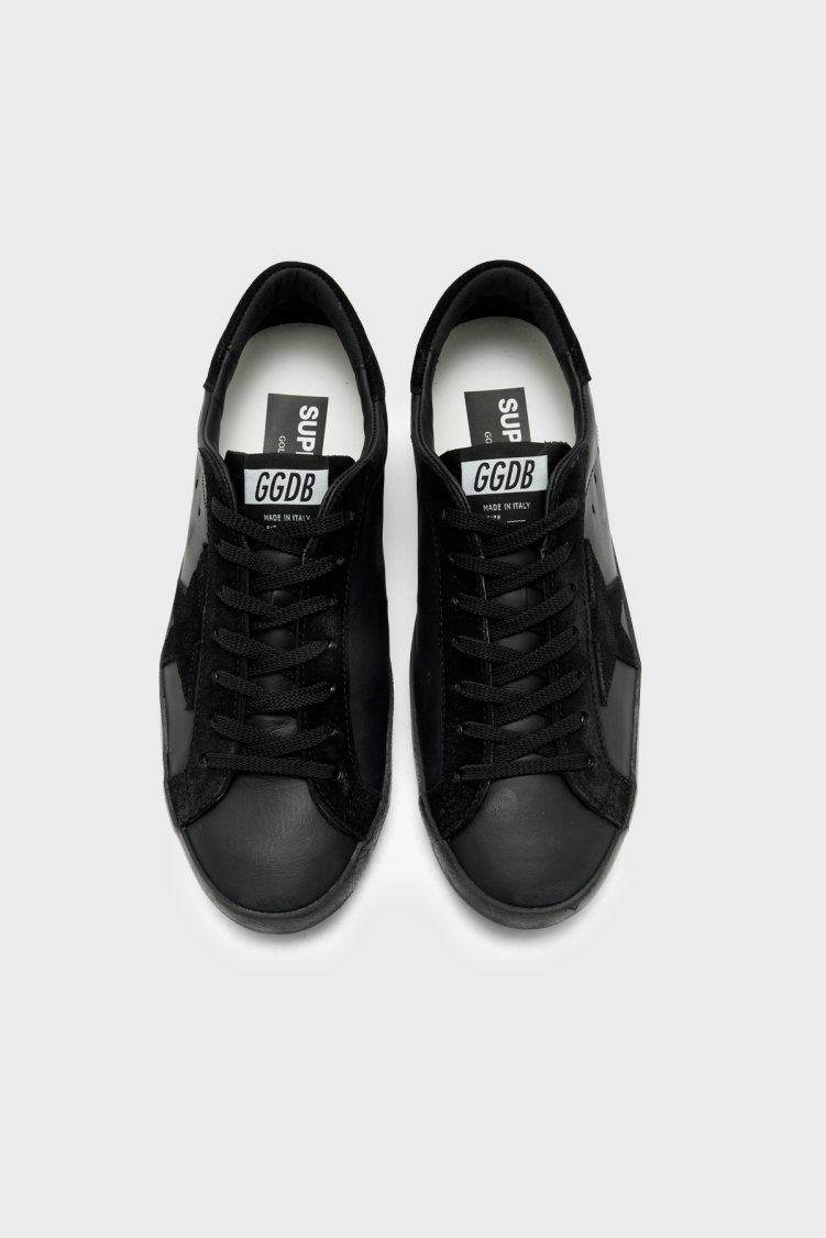 Golden Goose Logolu Deri Sneaker Erkek Ayakkabı GMF00101.F007991.90100 Siyah - Golden Goose (1)
