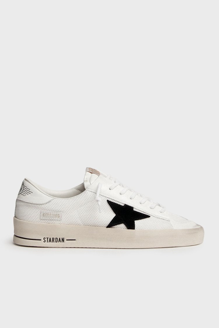 Golden Goose Süet Detaylı Logolu Sneaker Erkek Ayakkabı GMF00328.F003028.10283 Beyaz - Golden Goose