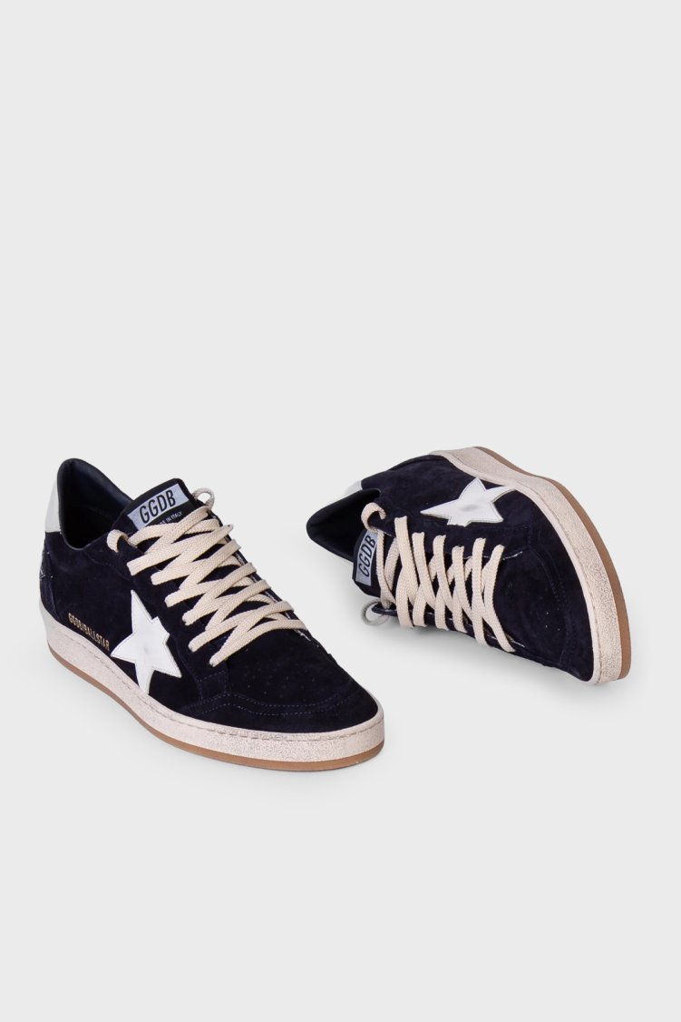 Golden Goose Süet Logolu Sneaker Erkek Ayakkabı GMF00117.F008721.50789 Lacivert-beyaz - Golden Goose (1)