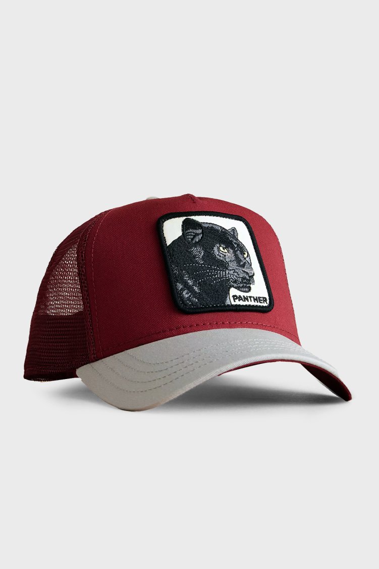 Goorin Bros 101-0381 The Panther File Detaylı Animal Desenli Unisex Şapka 1010381 Koyu bordo - Goorin Bros