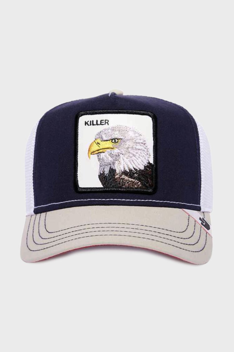 Goorin Bros Animal Figürlü File Detaylı Unisex Şapka 1011118 LACİVERT - Goorin Bros