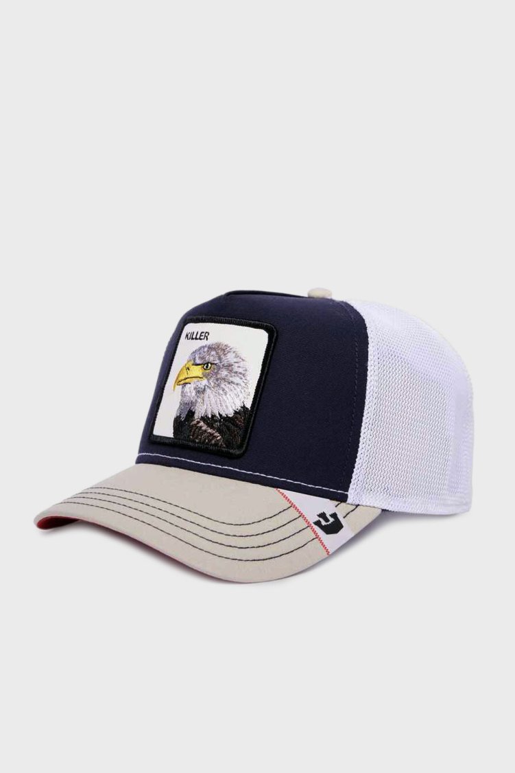 Goorin Bros Animal Figürlü File Detaylı Unisex Şapka 1011118 LACİVERT - Goorin Bros (1)