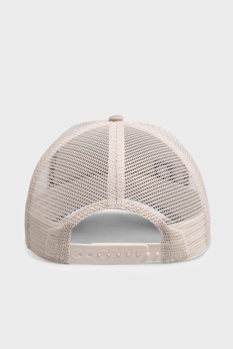 Goorin Bros King Trucker Pamuk Karışımlı File Detaylı Unisex Şapka 1012459 BEJ - Goorin Bros (1)