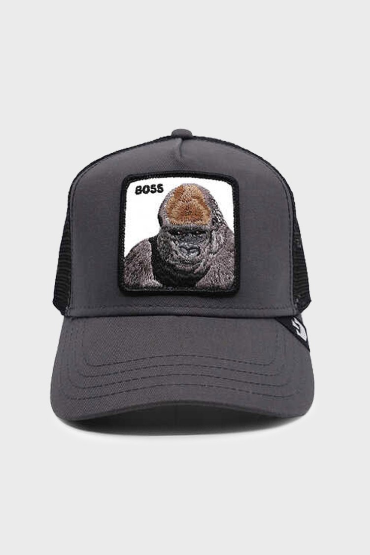 Goorin Bros Primal Pamuklu File Detaylı Animal Desenli Unisex Şapka 1010202 GRİ - Goorin Bros