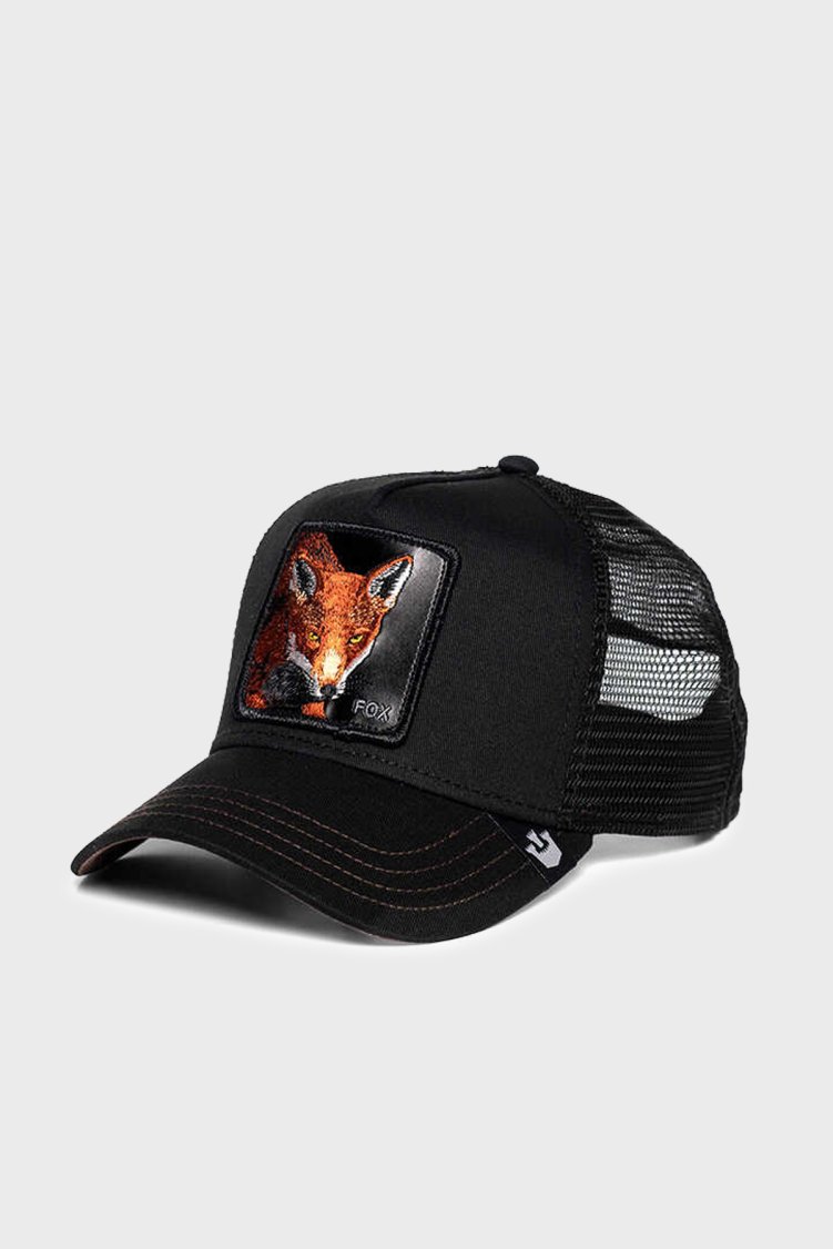 Goorin Bros 101-0528 The Fox Pamuklu File Detaylı Animal Desenli Unisex Şapka 1010528 SİYAH - Goorin Bros (1)