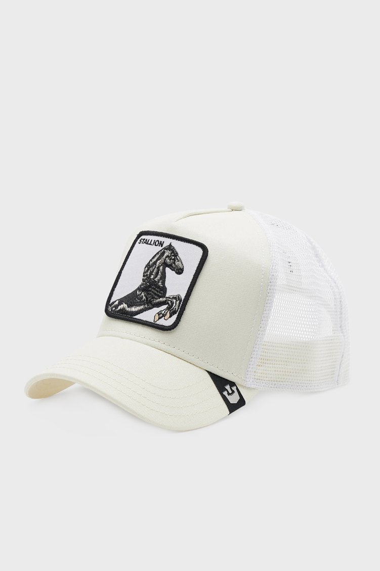 Goorin Bros 101-0393 The Stallion Pamuklu File Detaylı Animal Desenli Unisex Şapka 1010393 BEYAZ - Goorin Bros (1)