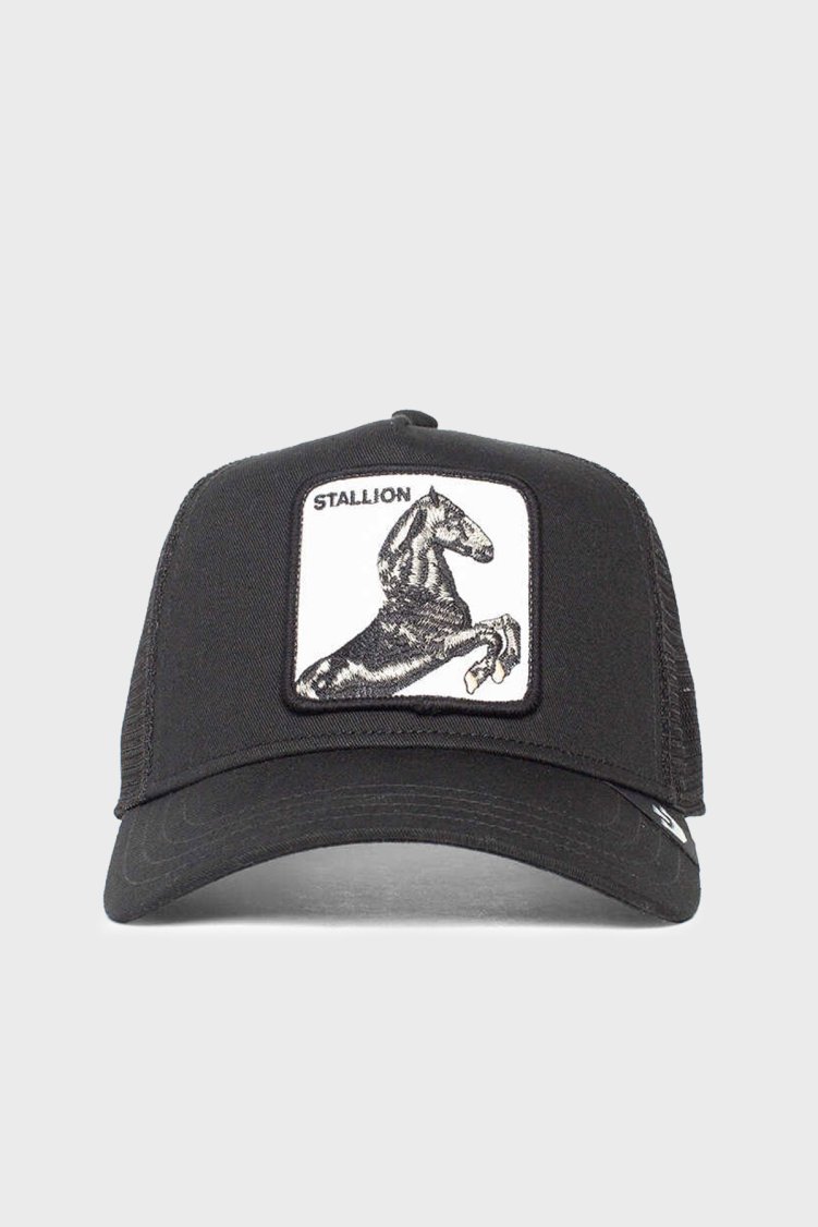 Goorin Bros 101-0393 The Stallion Pamuklu File Detaylı Animal Desenli Unisex Şapka 1010393 SİYAH - Goorin Bros