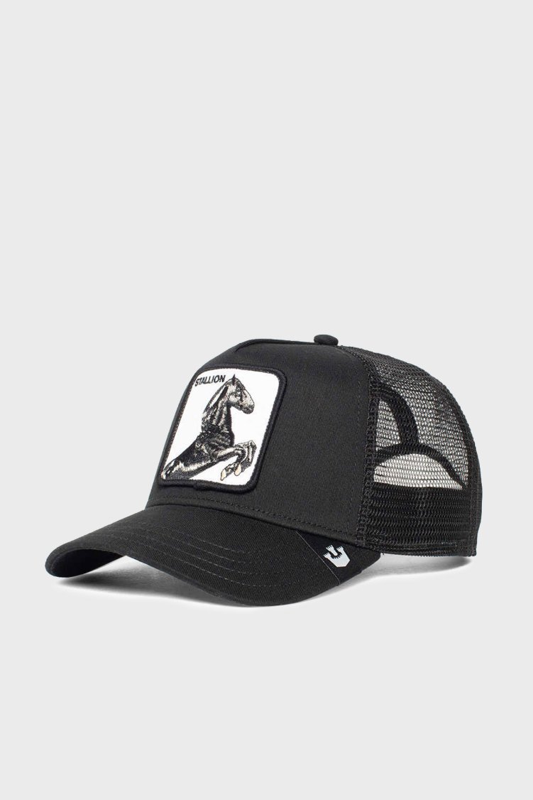 Goorin Bros 101-0393 The Stallion Pamuklu File Detaylı Animal Desenli Unisex Şapka 1010393 SİYAH - Goorin Bros (1)