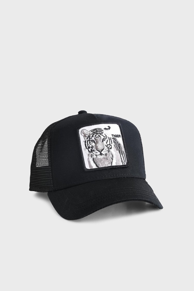 Goorin Bros 101-0392 The White Tiger Pamuklu Animal Desenli Unisex Şapka 1010392 Siyah - Goorin Bros