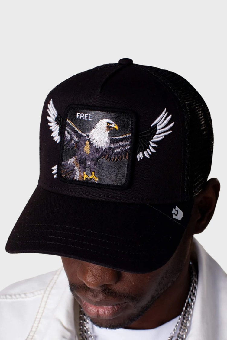 Goorin Bros Wings Free Pamuk Karışımlı File Detaylı Unisex Şapka 1013020 SİYAH - Goorin Bros (1)