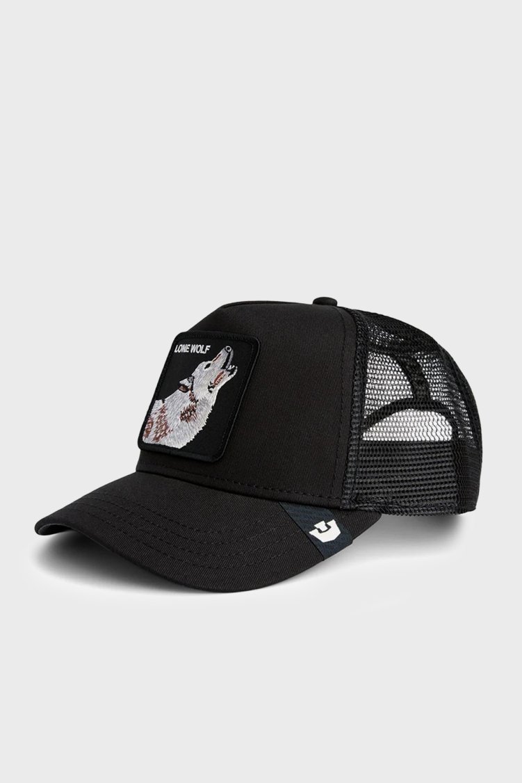 Goorin Bros Wolf Animal Figürlü File Detaylı Unisex Şapka 1012449 Siyah - Goorin Bros