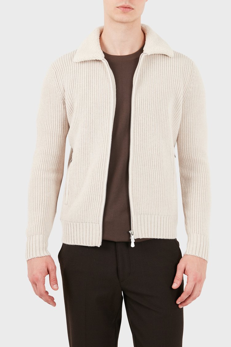 Gran Sasso Regular Fit Klasik Yaka Erkek Ceket 13189 25033 054 Ekru - Gran Sasso