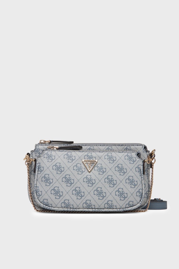 Guess 4G Logo Baskılı Çıkarılabilir Askılı Mini HWBG9672710 Kadın Çanta HWBG96 72710 BNN MAVİ - Guess