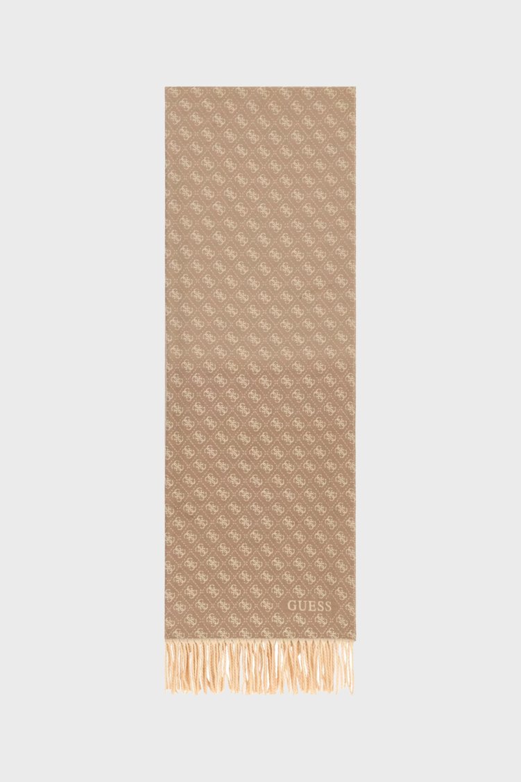 Guess 4G Logolu 60 x 190 cm AW5663VIS03 Kadın Şal AW5663 VIS03 TMU Bej - Guess