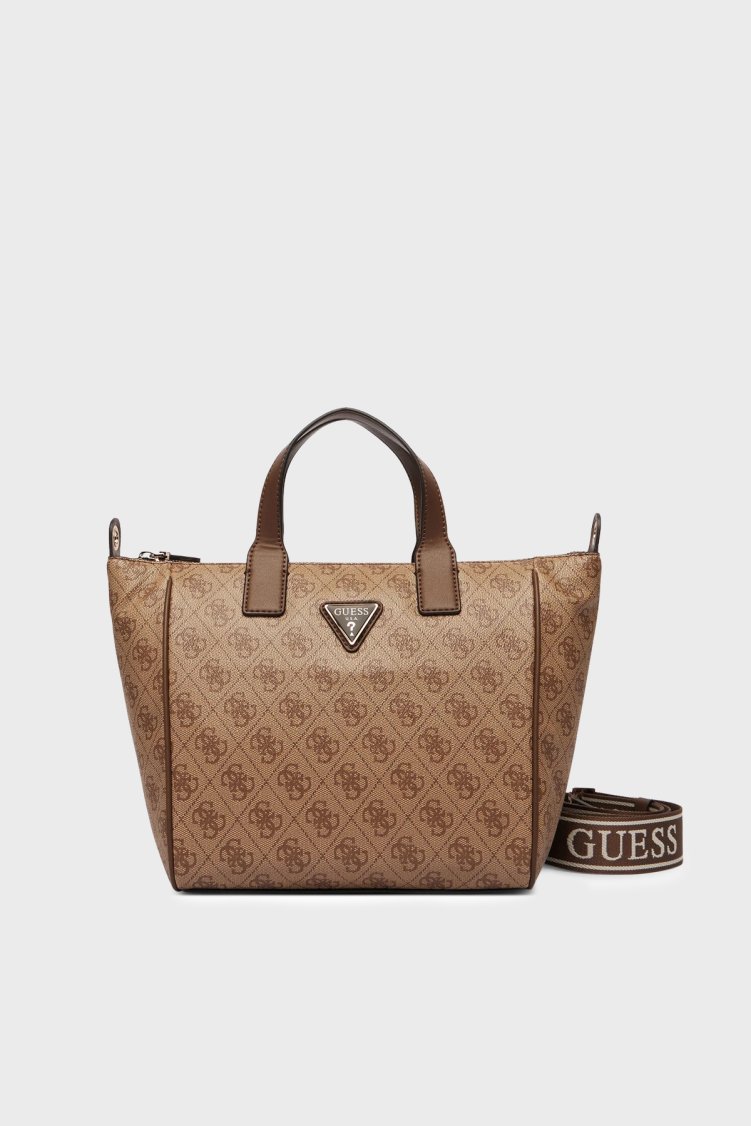 Guess 4G Logolu Çıkarılabilir Askılı TWLB9676019 Bayan Çanta TWLB96 76019 LTL KAHVERENGİ - Guess