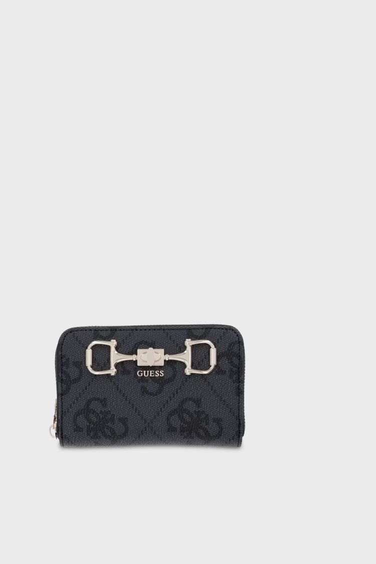 Guess 4G Logolu Fermuarlı SWOS9924140 Bayan Cüzdan SWOS99 24140 CLO ANTRASİT - Guess