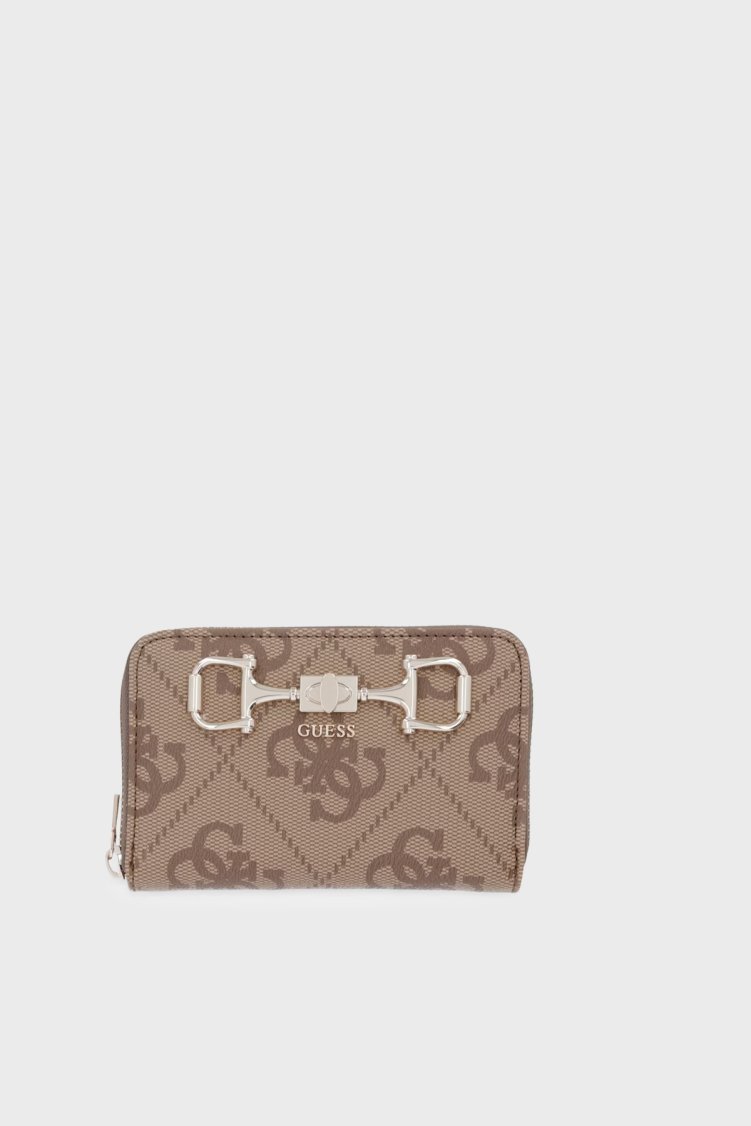 Guess 4G Logolu Fermuarlı SWOS9924140 Bayan Cüzdan SWOS99 24140 LTL KAHVERENGİ - Guess