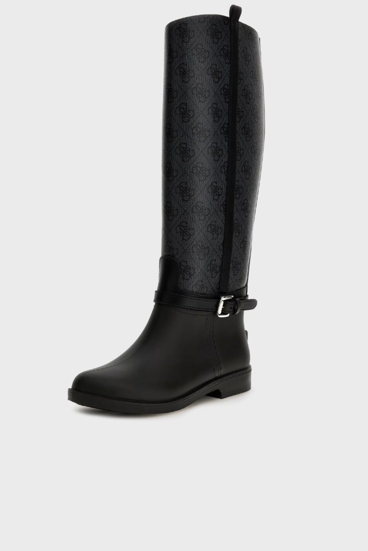 Guess 4G Logolu Kemerli FL7HORELE11 Kadın Çizme FL7HOR ELE11 BLACK SİYAH - Guess