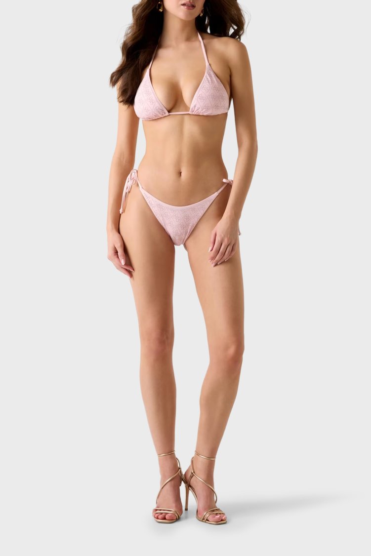 Guess 4G Logolu Üçgen Bikini Üst E6GJ24KCUO2 Kadın Bikini Üstü E6GJ24 KCUO2 G65Q Pembe - Guess (1)