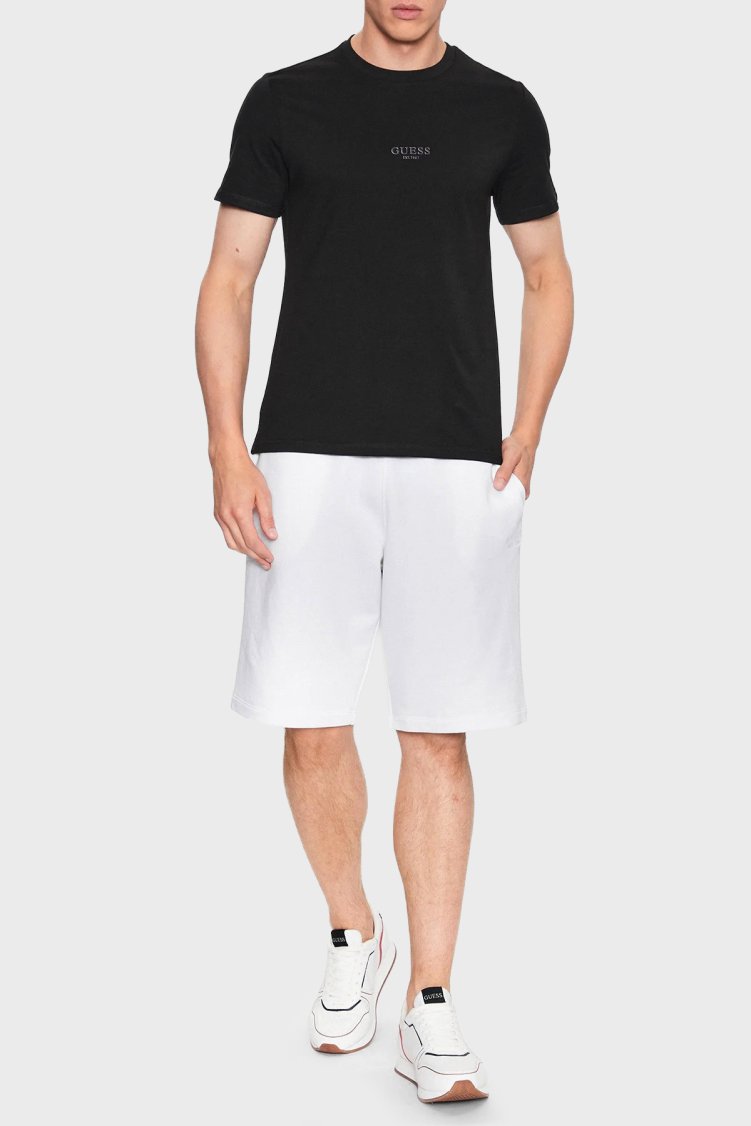 Guess Aidy Pamuklu Slim Fit Bisiklet Yaka M2YI72I3Z14 Erkek T Shirt M2YI72 I3Z14 JBLK Siyah - Guess (1)