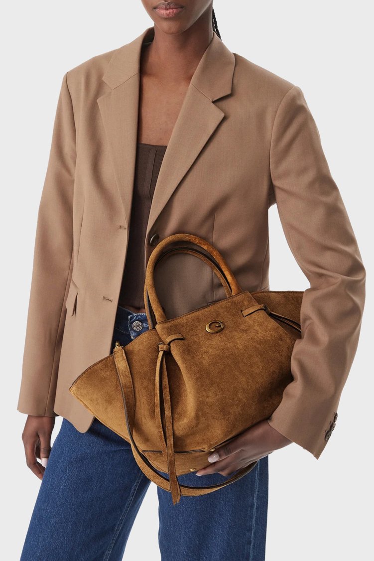 Guess Allegra Logolu Çıkarılabilir Askılı HWSG2237060 Kadın Çanta HWSG22 37060 COG Taba - Guess (1)