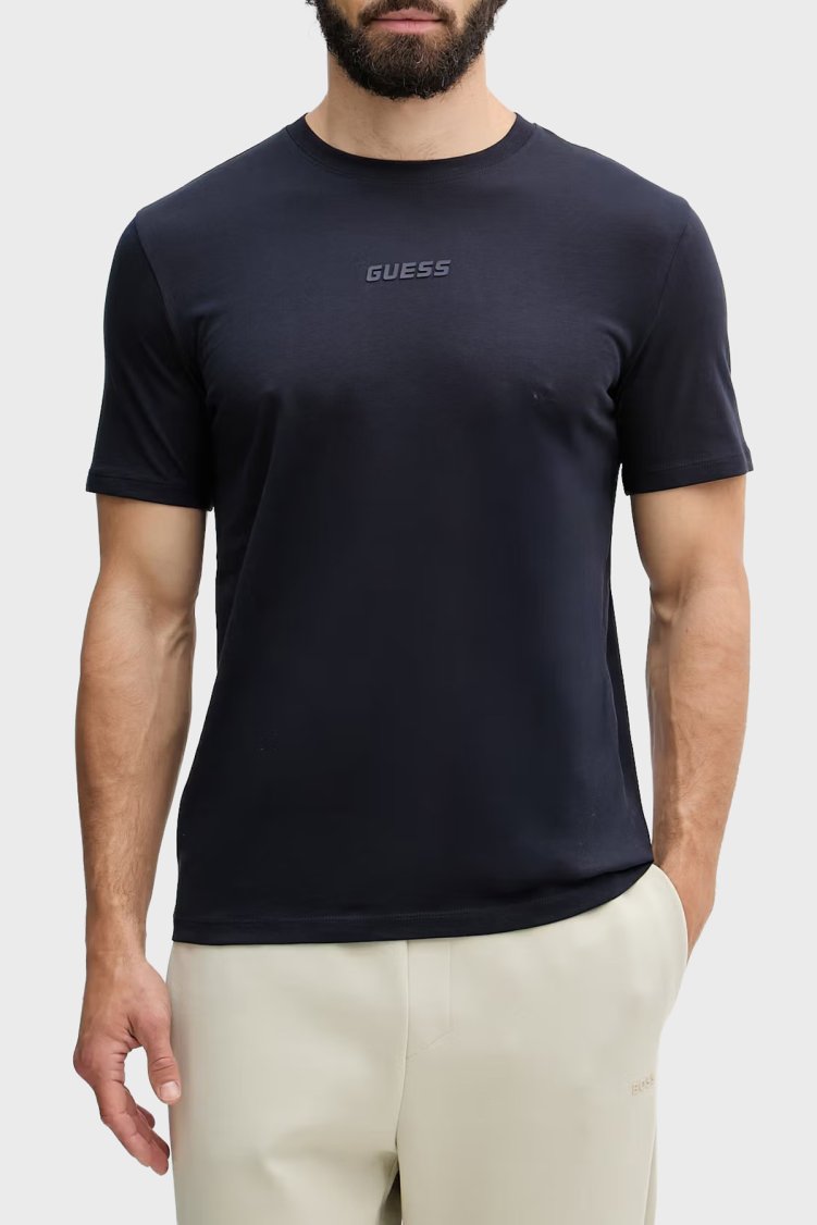 Guess Ambrogio Pamuklu Regular Fit Bisiklet Yaka Z6GI06K2847 Erkek T Shirt Z6GI06 K2847 G7V2 Lacivert - Guess