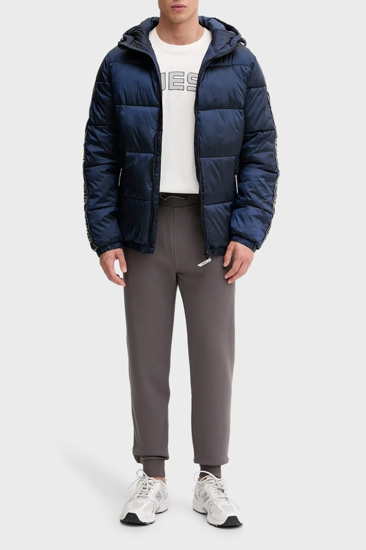 Guess Arlo Kapitoneli Regular Fit Kapüşonlu Şişme Z5BL17WO06I Erkek Mont Z5BL17 WO06I G7R1 Mavi - Guess (1)