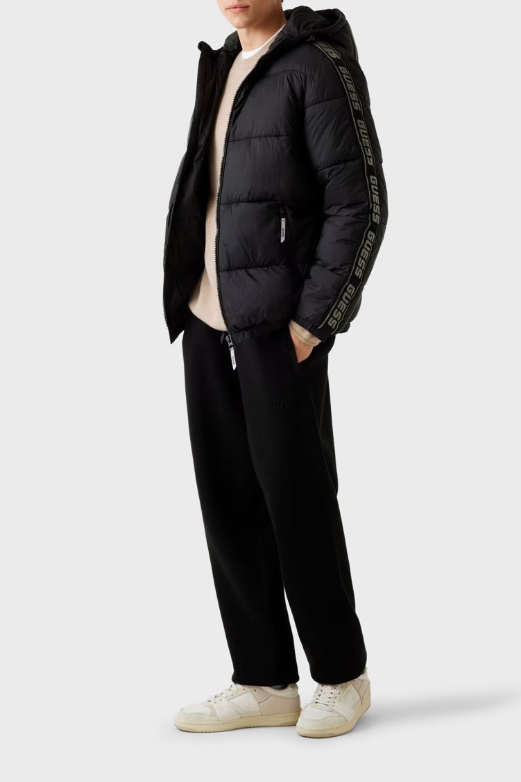 Guess Arlo Kapitoneli Regular Fit Kapüşonlu Şişme Z5BL17WO06I Erkek Mont Z5BL17 WO06I JBLK SİYAH - Guess (1)
