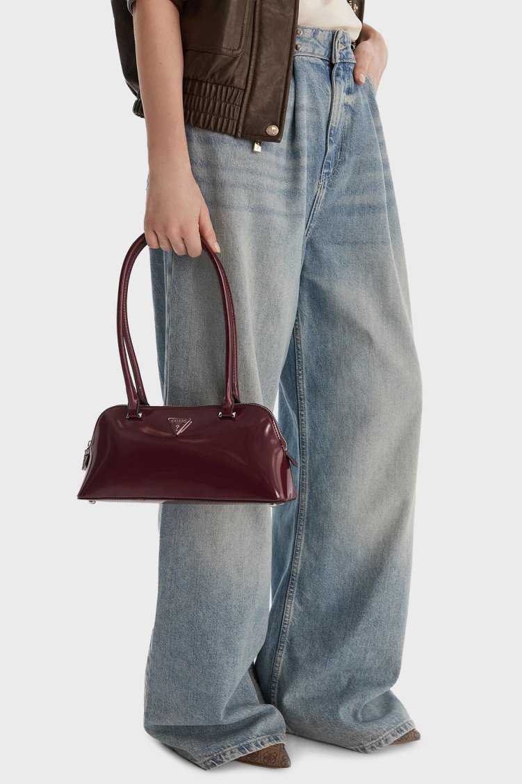 Guess Arnela Logolu Sabit Askılı HWNY9496080 Kadın Çanta HWNY94 96080 BUR BORDO - Guess (1)