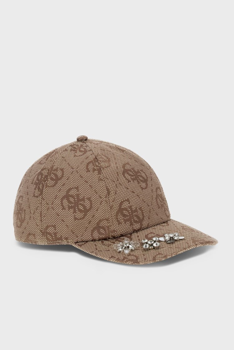 Guess Audrey Tamamı Logolu AW5615POL01 Kadın Şapka AW5615 POL01 LTL Kahve - Guess