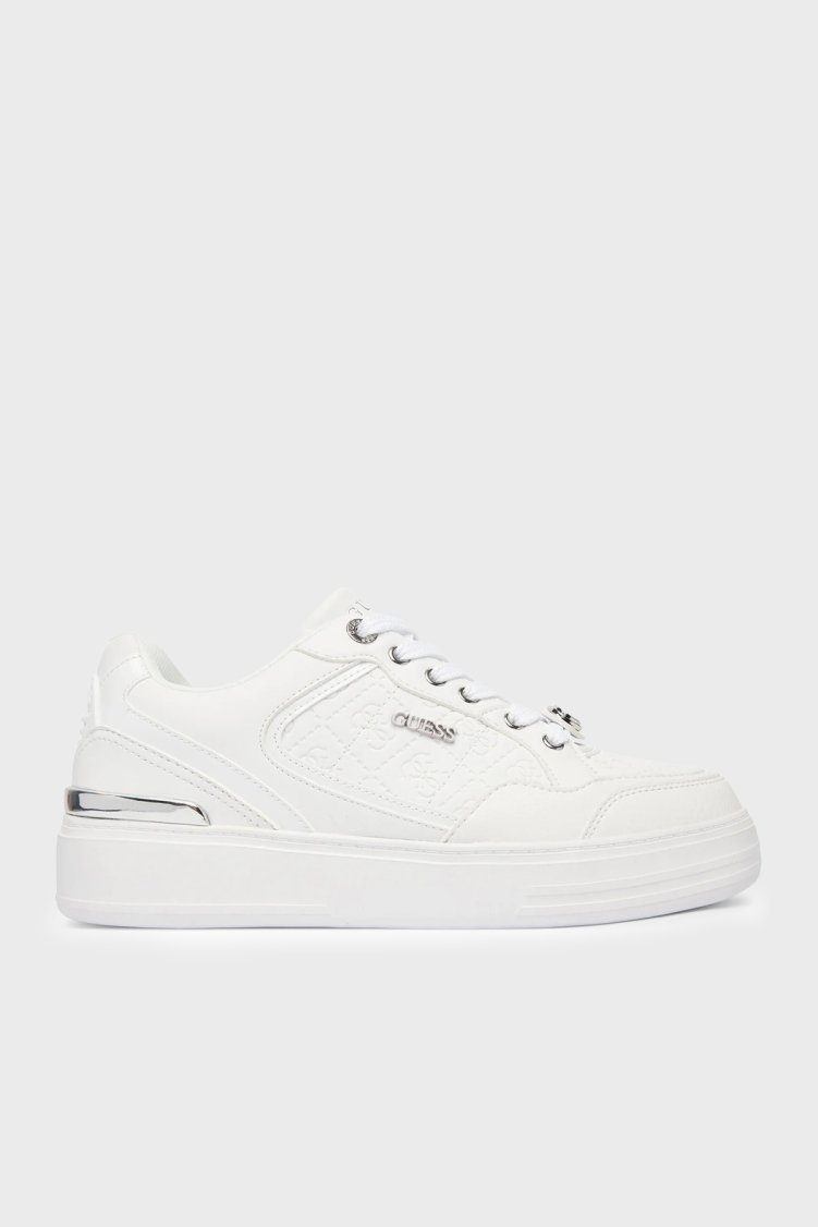Guess Brazo 4G Logolu Sneaker FLFBROFAL12 Kadın Ayakkabı FLFBRO FAL12 WHITE Beyaz - Guess