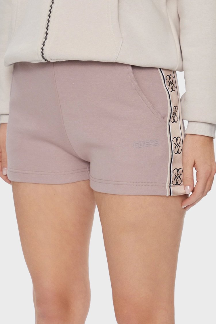 Guess Britney Pamuklu Relaxed Fit Cepli V3GD13KB3P2 Bayan Short V3GD13 KB3P2 G4Q9 BEJ - Guess (1)