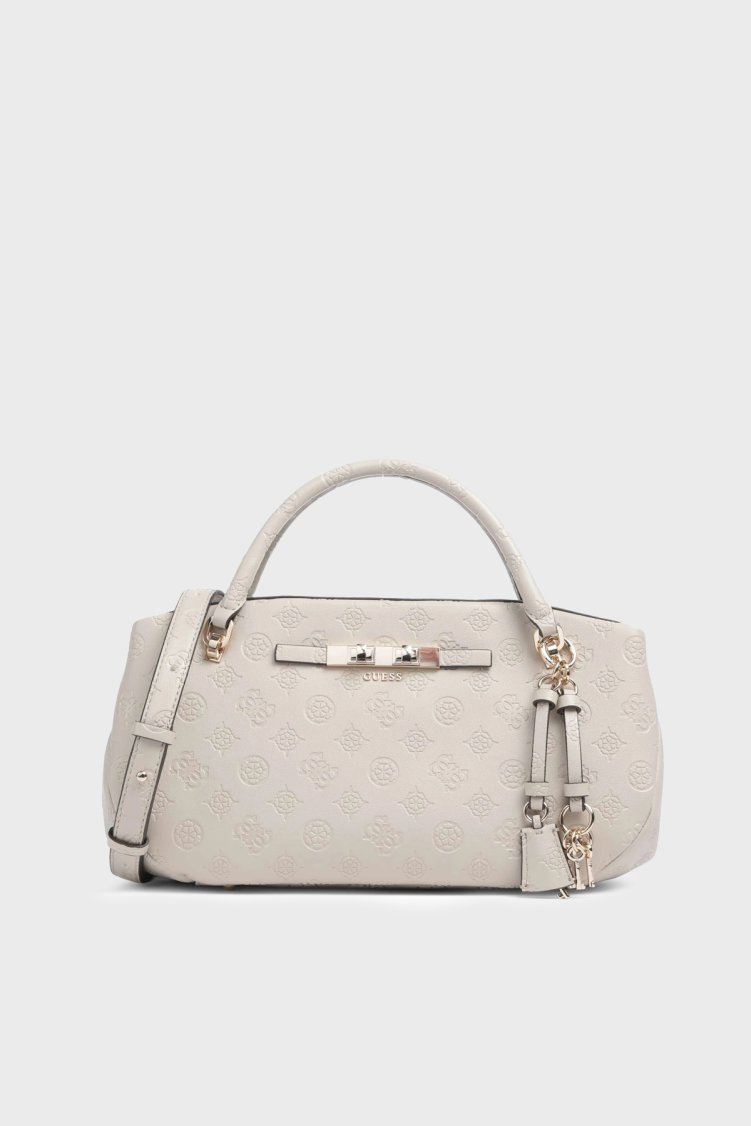 Guess Carmella Logolu Çıkarılabilir Askılı HWPD2225050 Kadın Çanta HWPD22 25050 BNN Krem - Guess