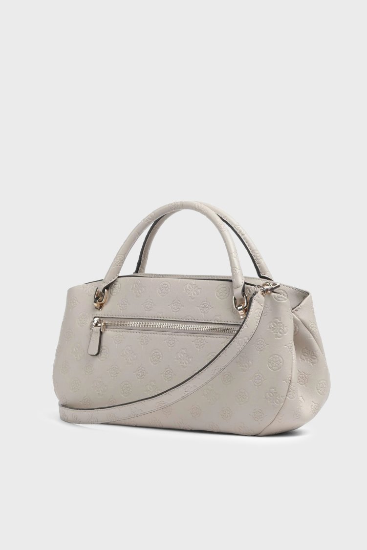 Guess Carmella Logolu Çıkarılabilir Askılı HWPD2225050 Kadın Çanta HWPD22 25050 BNN Krem - Guess (1)