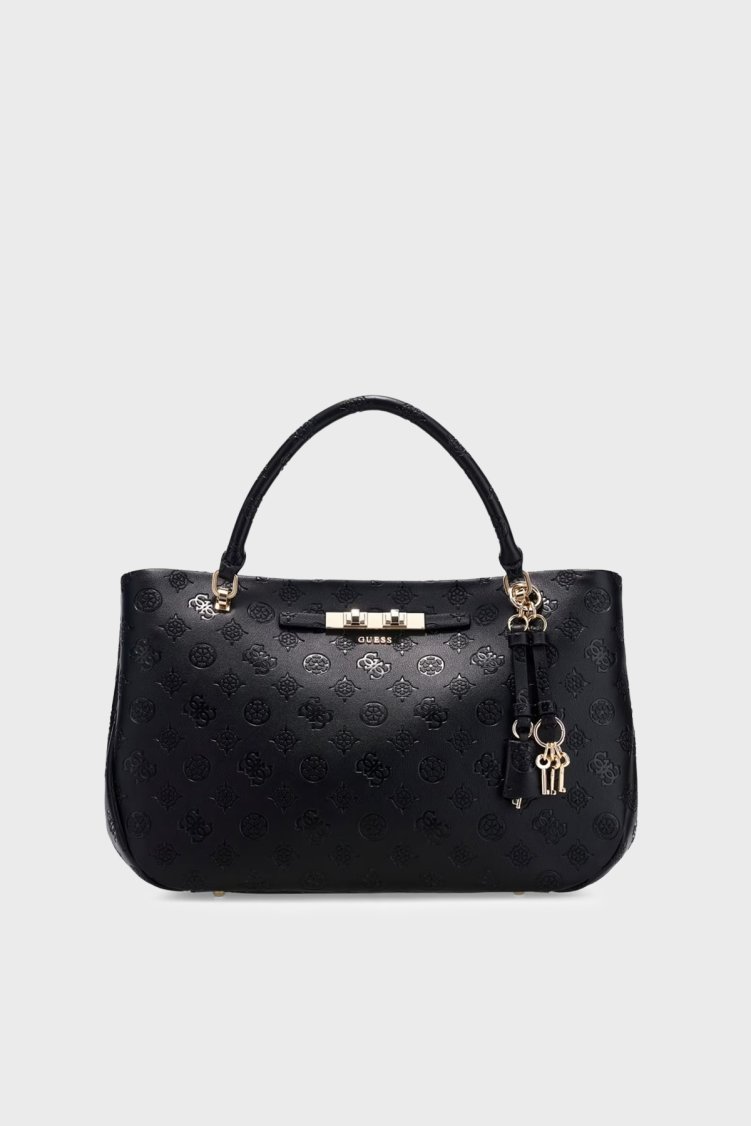 Guess Carmella Logolu Çıkarılabilir Askılı HWPD2225060 Kadın Çanta HWPD22 25060 BLO Siyah - Guess