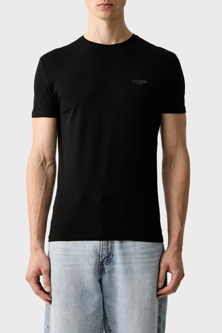 Guess Cn Ss Core Pamuklu Regular Fit Bisiklet Yaka Erkek M6YI24K3728 T Shirt M6YI24 K3728 JBLK Siyah - Guess