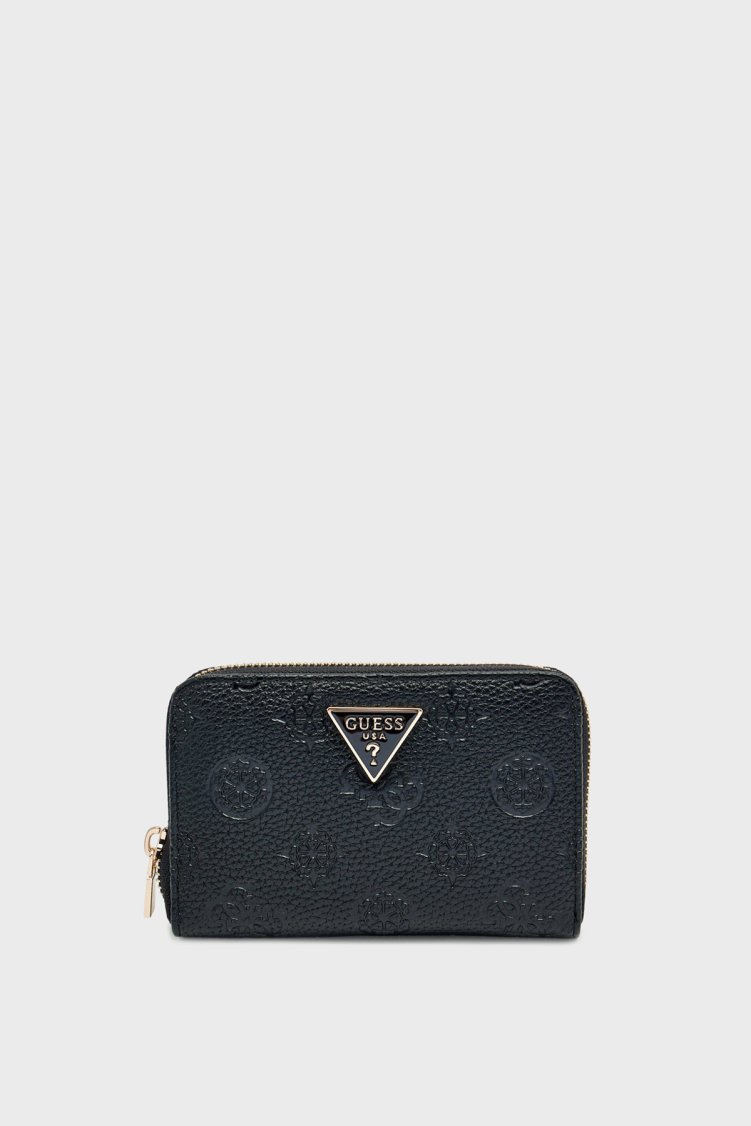 Guess Cresidia 4G Logolu Fermuarlı SWPD9888140 Bayan Cüzdan SWPD98 88140 BLO SİYAH - Guess