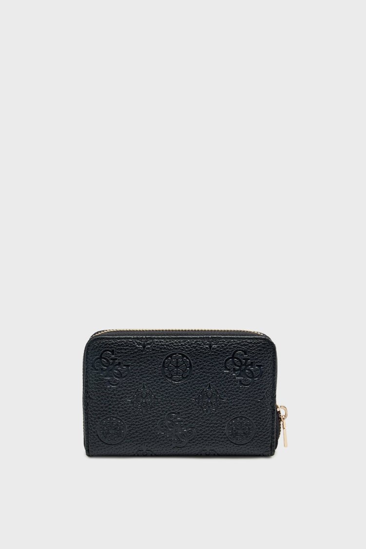 Guess Cresidia 4G Logolu Fermuarlı SWPD9888140 Bayan Cüzdan SWPD98 88140 BLO SİYAH - Guess (1)